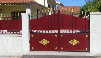 Portão de abrir em duas folhas 01